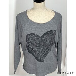 I Love H81 an American Brand Grey Sweatshirt Sz: S/P